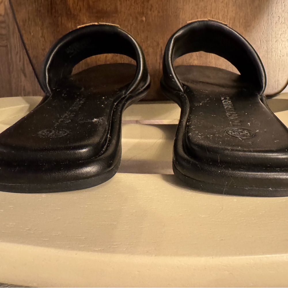 Tory Burch Double T slide sandals size 9 - Picture 7 of 7